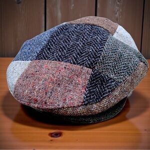 Hatman of Ireland Irish Patchwork Tweed Flat Cap Hat - Donegal